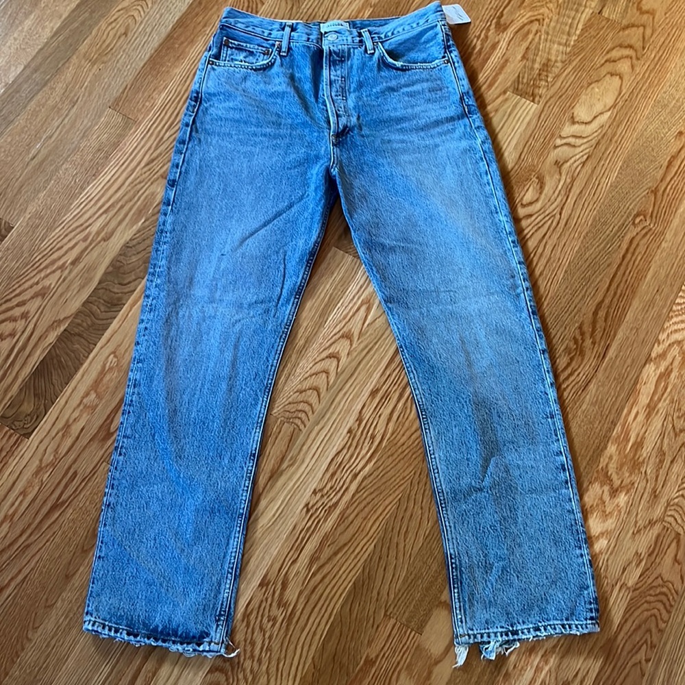 NWT AGolde 90s Pinch High Rise Straight Jeans Size 30 - Picture 7 of 16